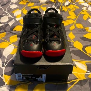 Jordan 6 Rings, Red and Black Toddler Size 9c
